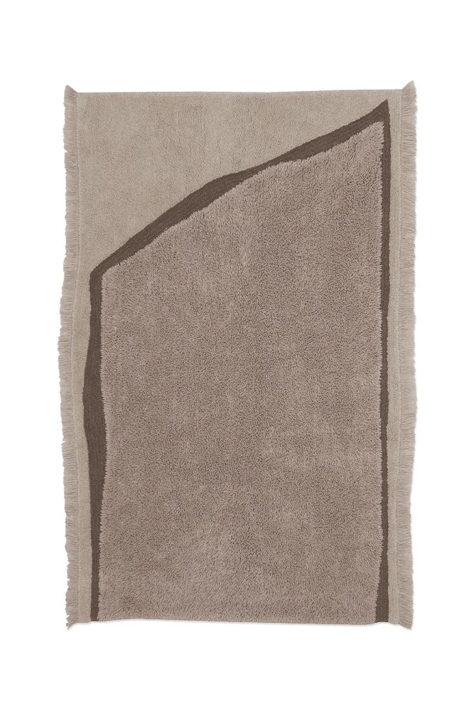 WOOL AREA RUG SUF TAUPE