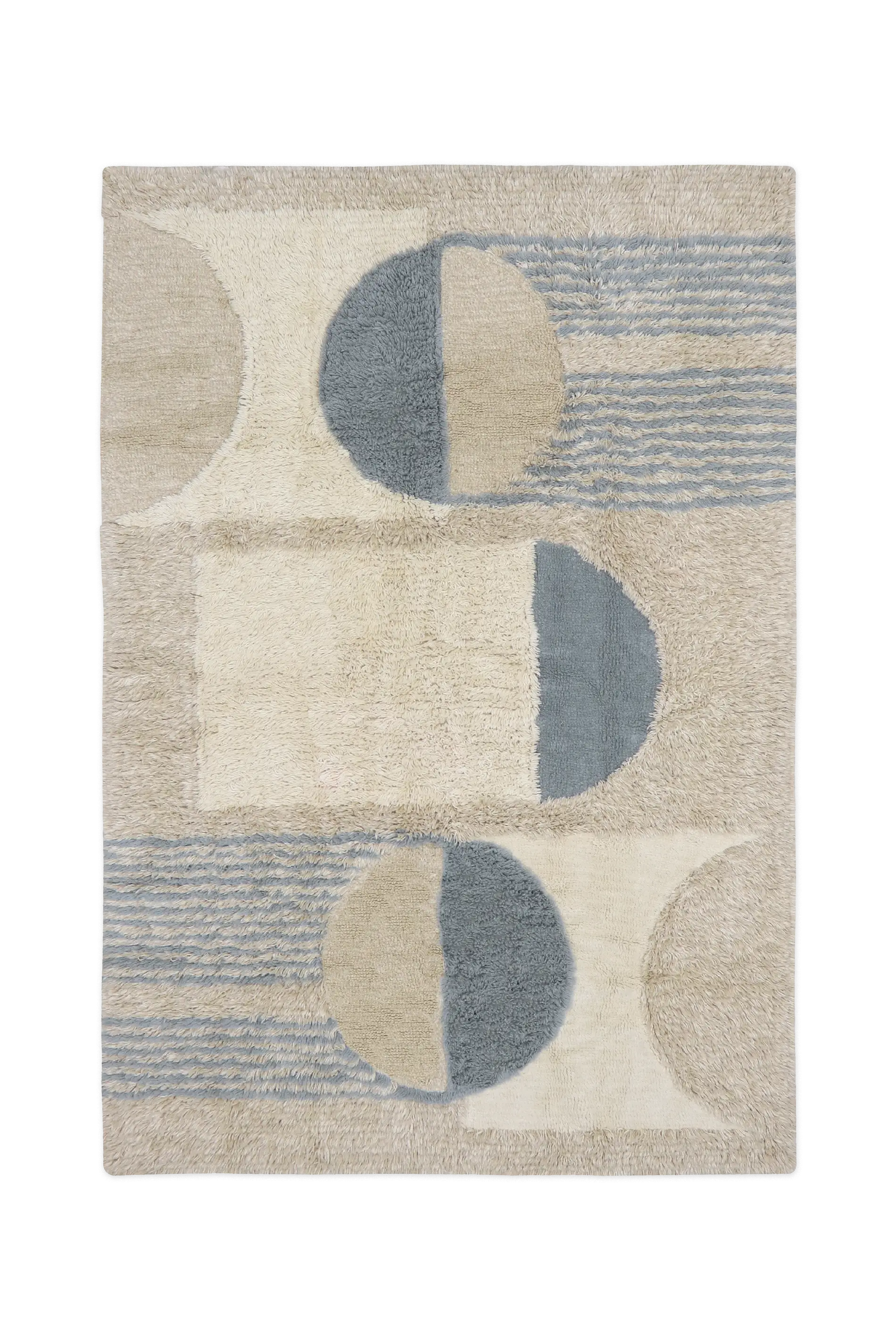 WOOL AREA RUG SUN RAYS