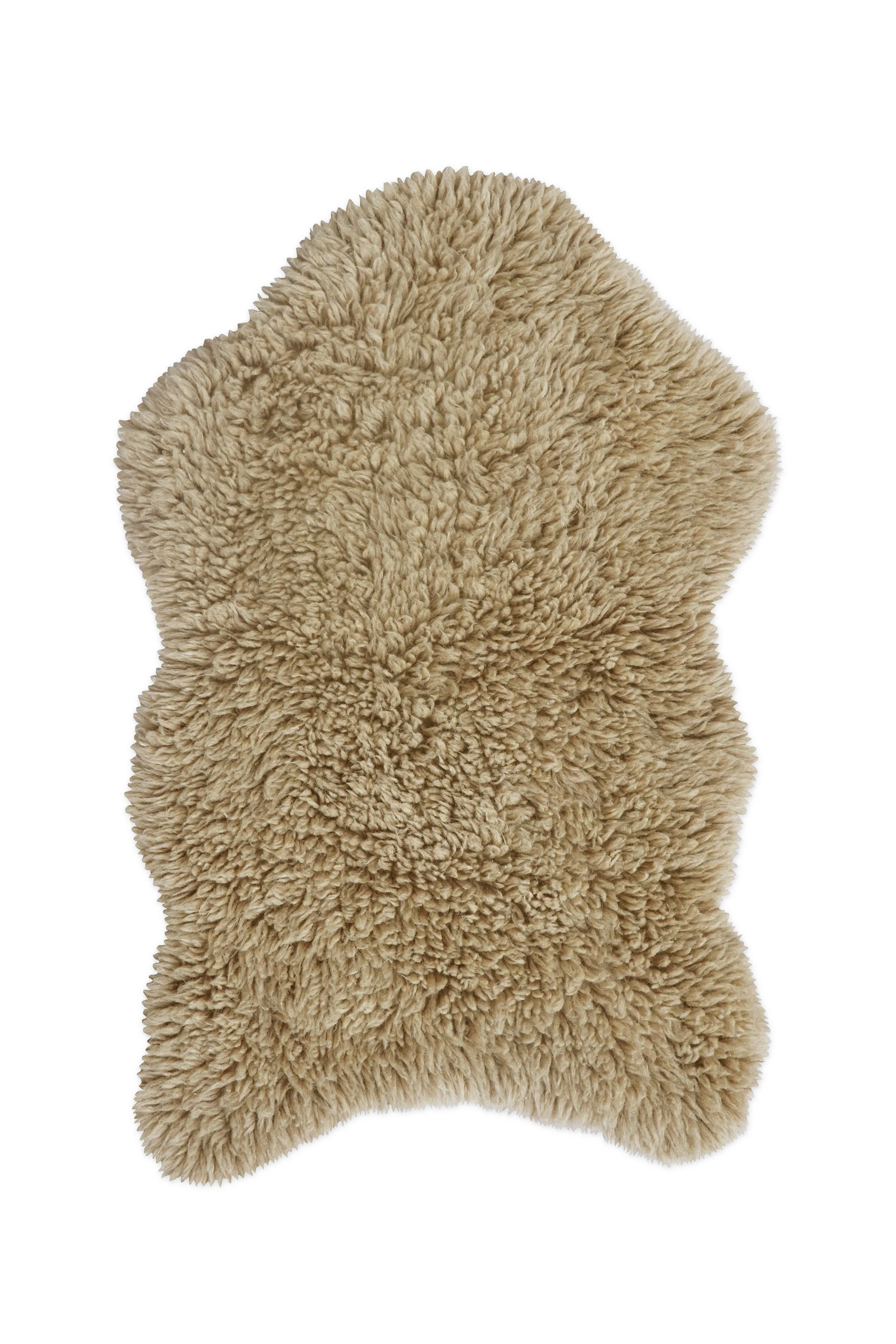 WOOL RUG WOOLLY SHEEP BEIGE