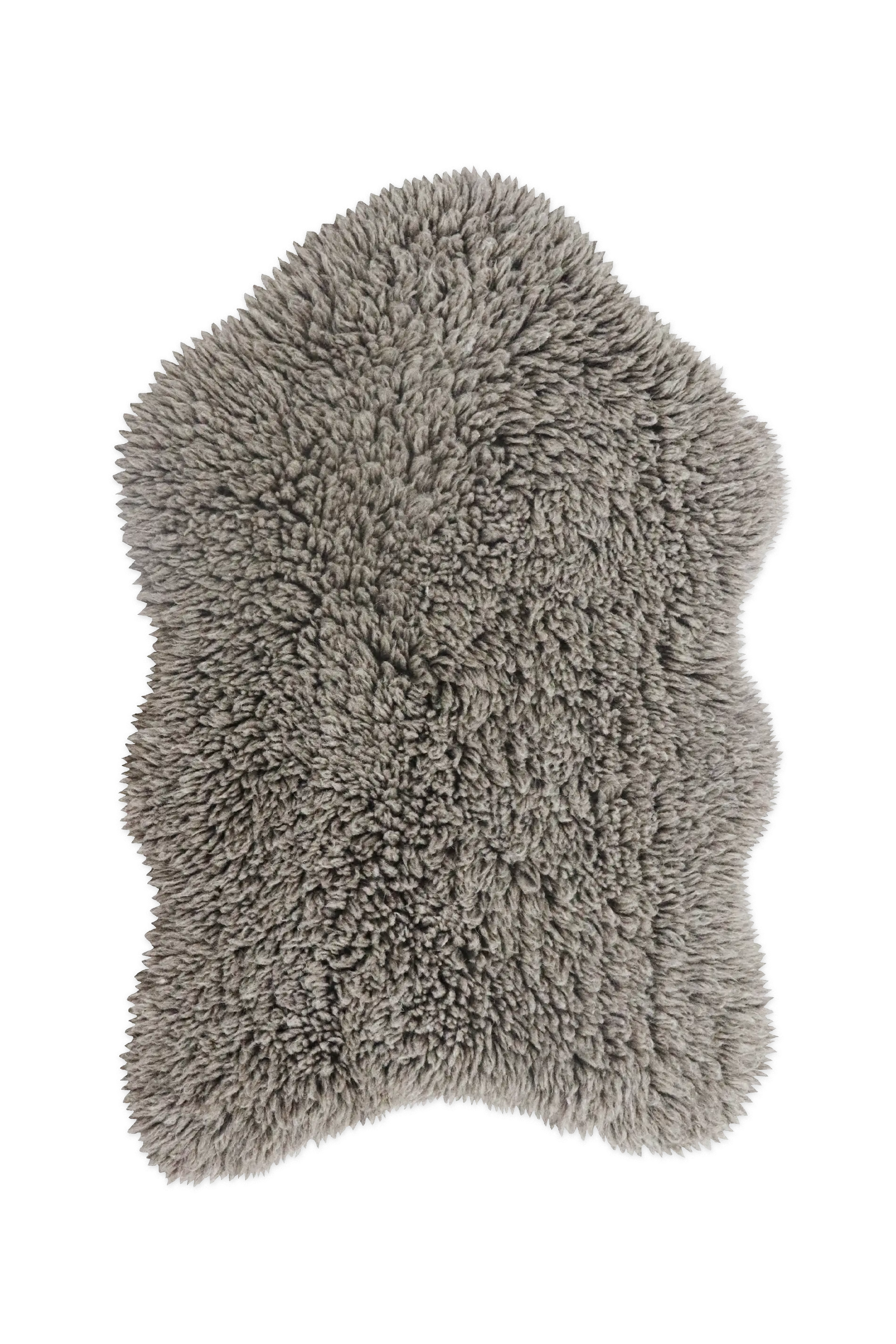 WOOL RUG WOOLLY SHEEP GREY