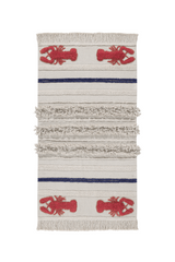 WASHABLE RUNNER RUG MINI LOBSTER-Cotton Rugs-By Lorena Canals-1