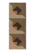 WOOL RUNNER RUG TESSERA KHAKI