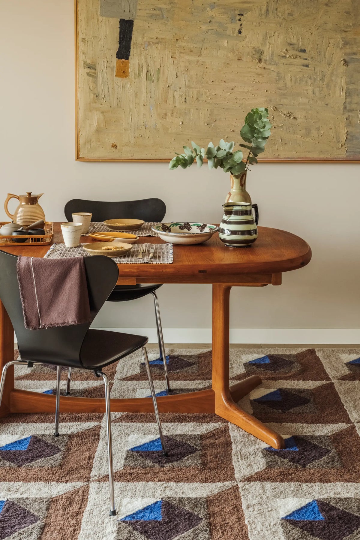 Wool Rug Tessera Brown