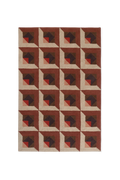 WOOL RUG TESSERA RED