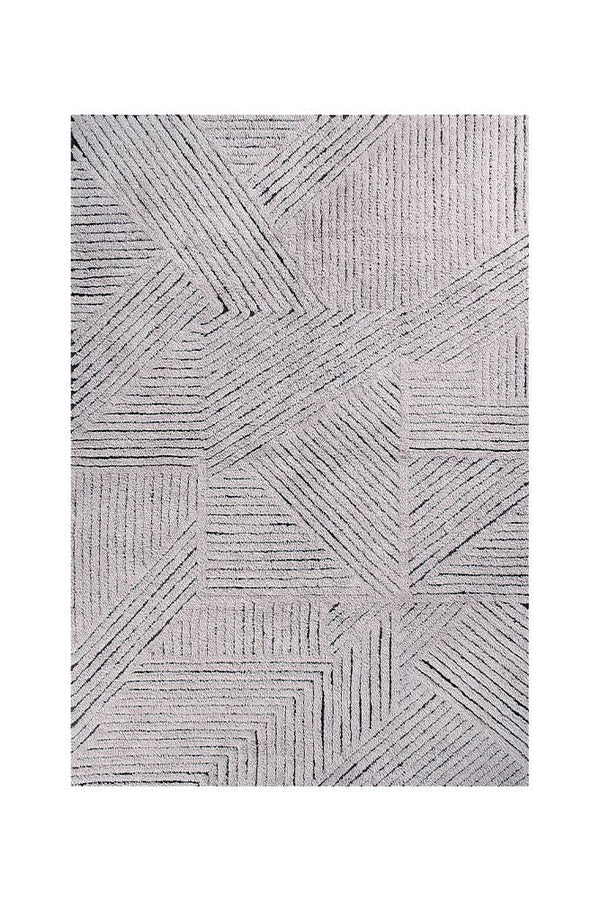 WOOLABLE AREA RUG BLACK CHIA-Wool Rugs-By Lorena Canals-1