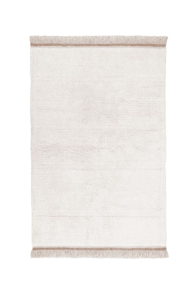 WOOLABLE AREA RUG STEPPE WHITE-Wool Rugs-By Lorena Canals-1