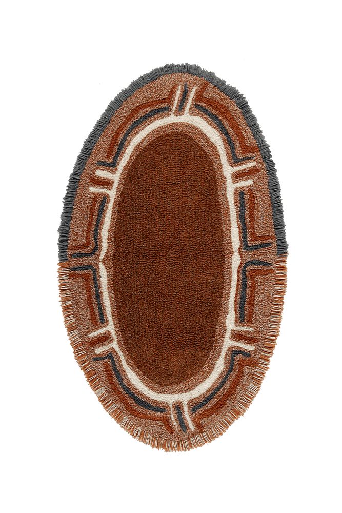 WOOLABLE OVAL RUG KARIBU-Wool Rugs-By Lorena Canals-1