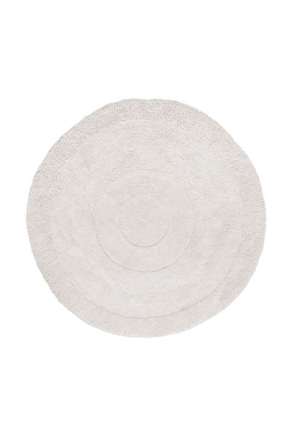 WOOLABLE ROUND RUG ARCTIC CIRCLE WHITE-Wool Rugs-By Lorena Canals-1