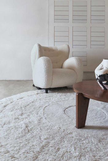 WOOLABLE RUG ARCTIC CIRCLE - SHEEP WHITE-Wool Rugs-Lorena Canals-5