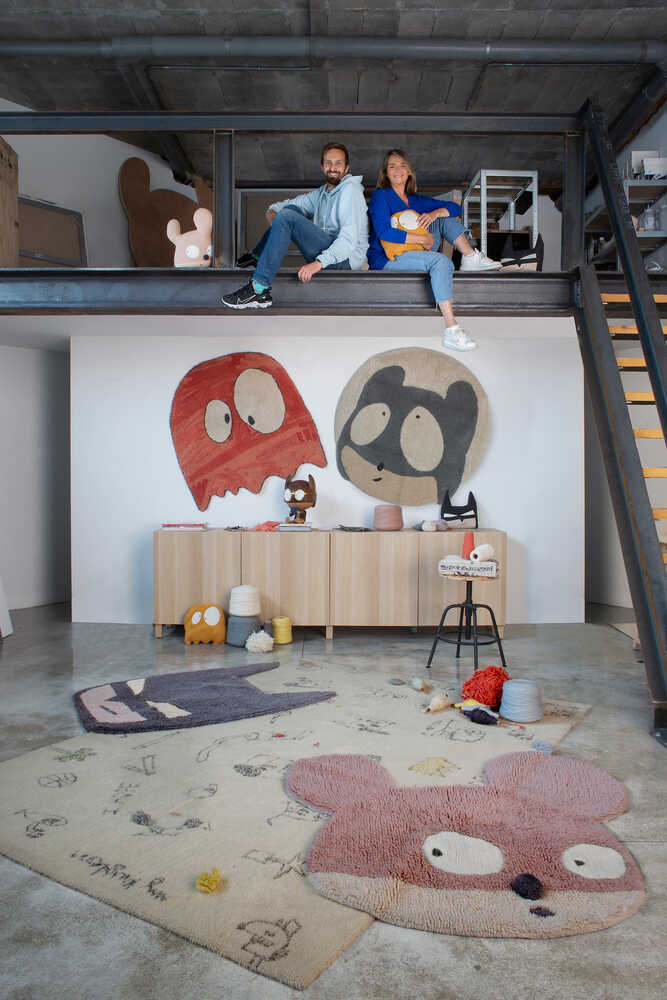 WOOLABLE RUG ASTROMOUSE-Wool Rugs-Lorena Canals-3