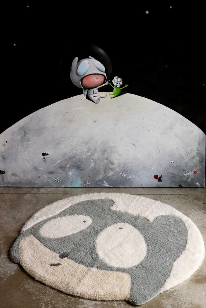 WOOLABLE RUG ASTROMOUSE-Wool Rugs-Lorena Canals-5