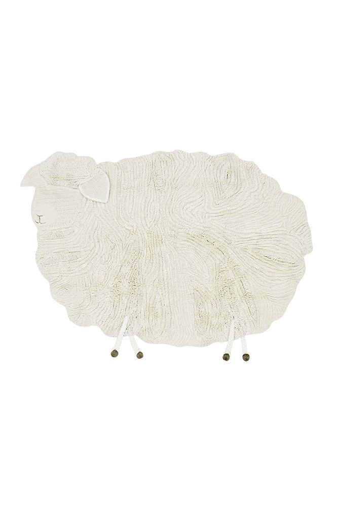 WOOLABLE RUG PINK NOSE SHEEP-Wool Rugs-By Lorena Canals-1