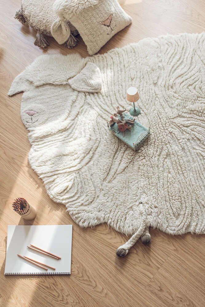 WOOLABLE RUG PINK NOSE SHEEP-Wool Rugs-Lorena Canals-2