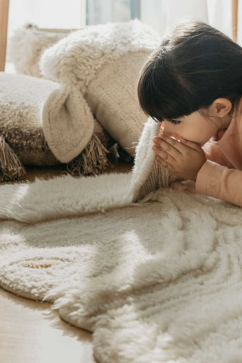 WOOLABLE RUG PINK NOSE SHEEP-Wool Rugs-Lorena Canals-3