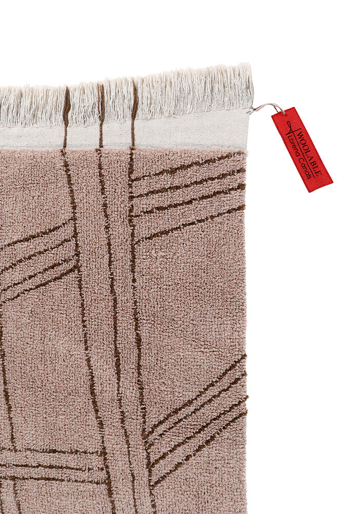 WOOLABLE RUG SHUKA DUSTY PINK-Wool Rugs-Lorena Canals-5