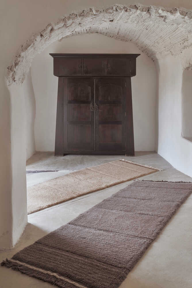 WOOLABLE RUG STEPPE - SHEEP BROWN-Wool Rugs-Lorena Canals-7