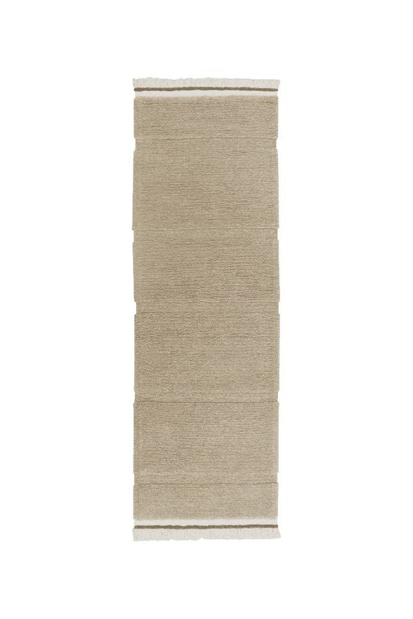WOOLABLE RUNNER RUG STEPPE - SHEEP BEIGE-Wool Rugs-By Lorena Canals-1