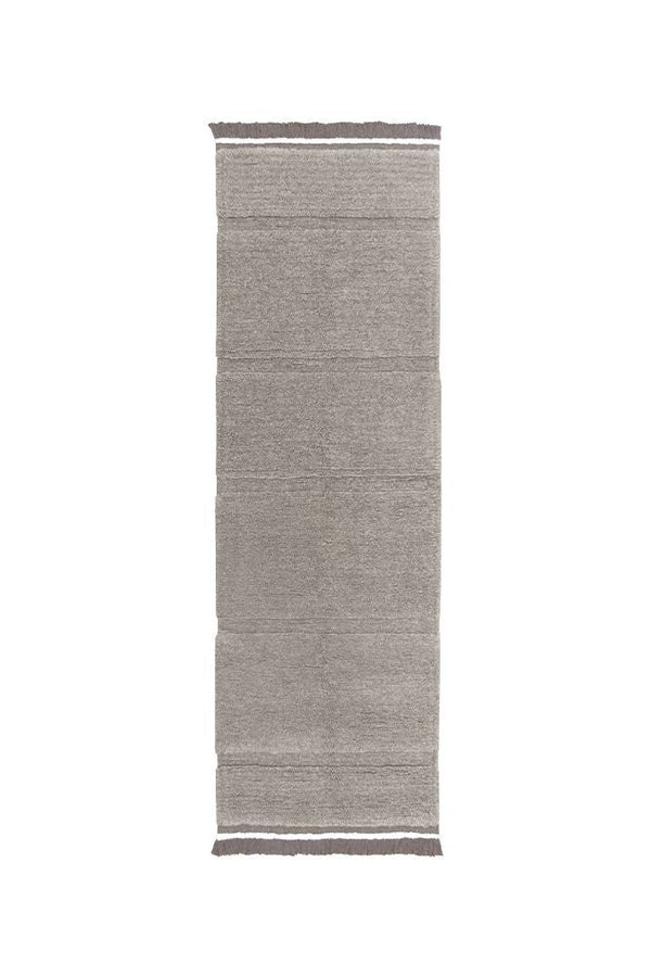 WOOLABLE RUNNER RUG STEPPE - SHEEP GREY-Wool Rugs-By Lorena Canals-1