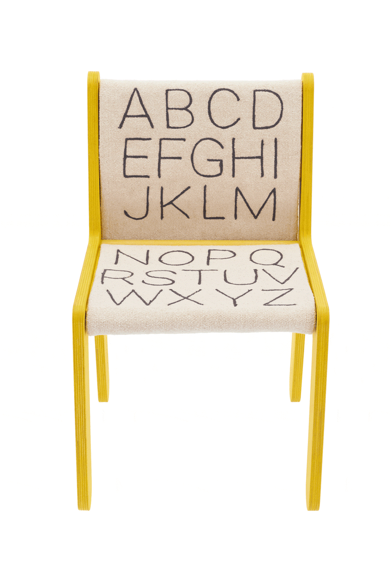 KID'S CHAIR SILLITA ABC - YELLOW